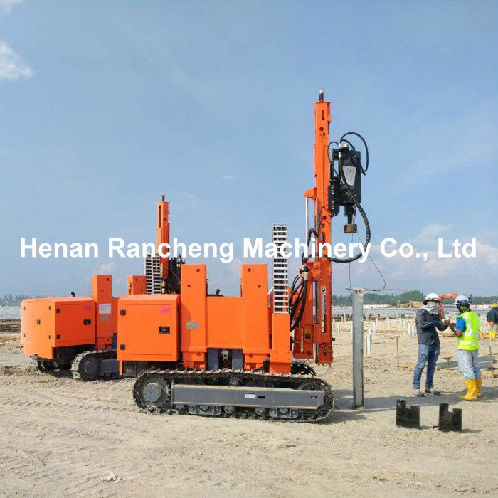 114HP آلة حفر الجهاز / محرك كومة الطاقة الكهروضوئية / آلة / معدات لتثبيت كومة شمسية