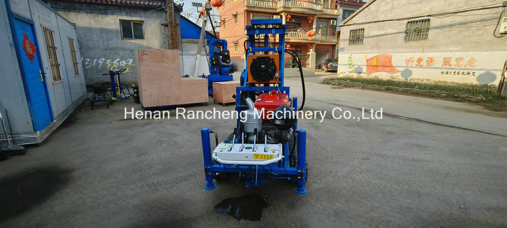 سهولة التشغيل RCS200C مطاط كراولر جهاز الحفر المحمول مع 150m عمق 450mm قطر