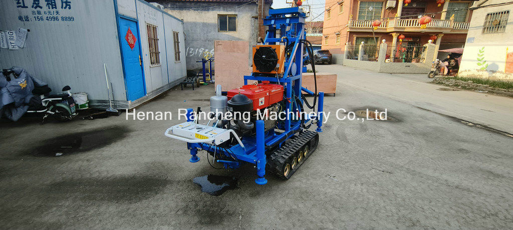 سهولة التشغيل RCS200C مطاط كراولر جهاز الحفر المحمول مع 150m عمق 450mm قطر