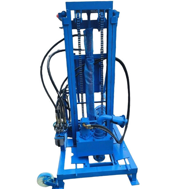 11KW آلة حفر الآبار المتنقلة 150m عمق الحفر 50mm قطب الحفر