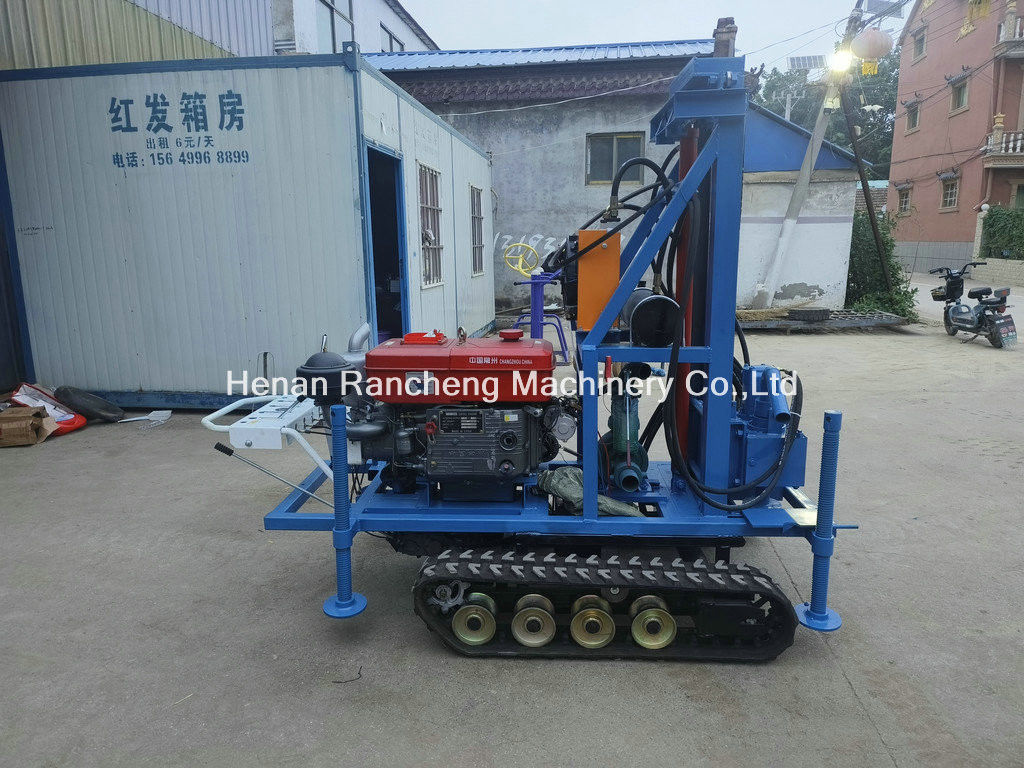 عالية الكفاءة خفيفة الوزن 160m صغيرة محمولة حفر البئر المياه مع محرك 35HP