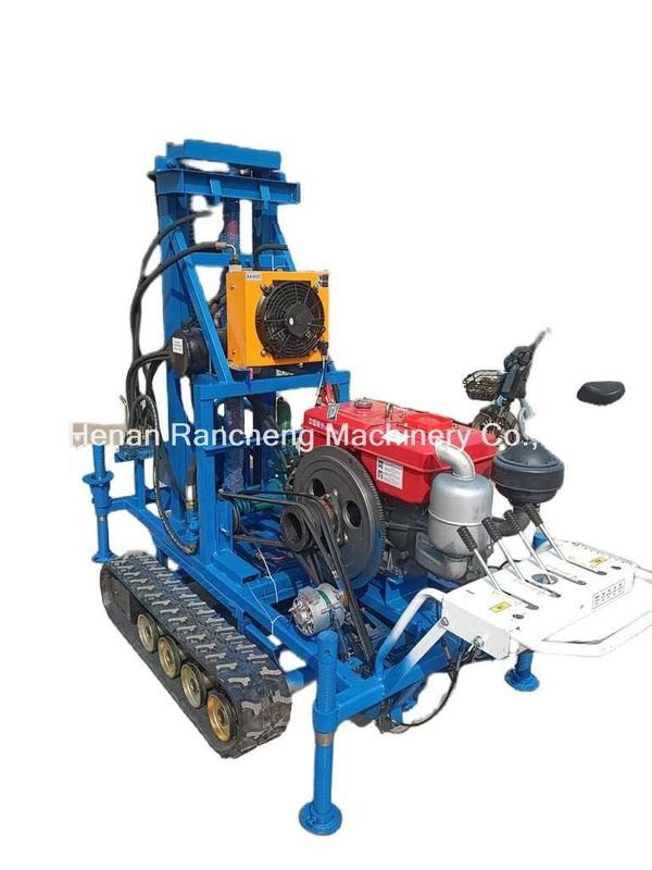 سهولة التشغيل RCS200C مطاط كراولر جهاز الحفر المحمول مع 150m عمق 450mm قطر