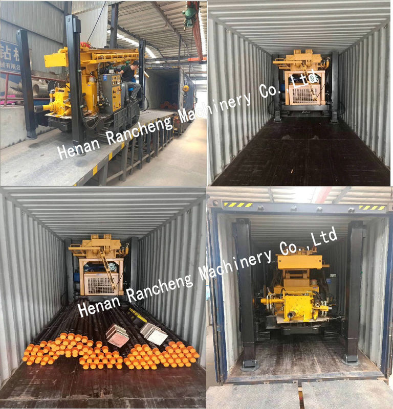 118kw محرك الديزل الهواء DTH حفر حفر 450m عميقة المياه حفر البئر حفر حفر / حفر المنجم حفر حفر آلة
