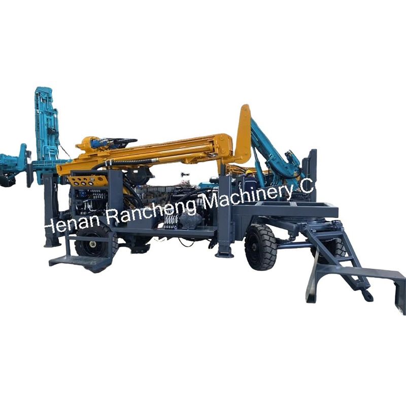 RCF220W نوع عجلة سهلة السحب بواسطة جهاز حفر الآبار المائية المحمول