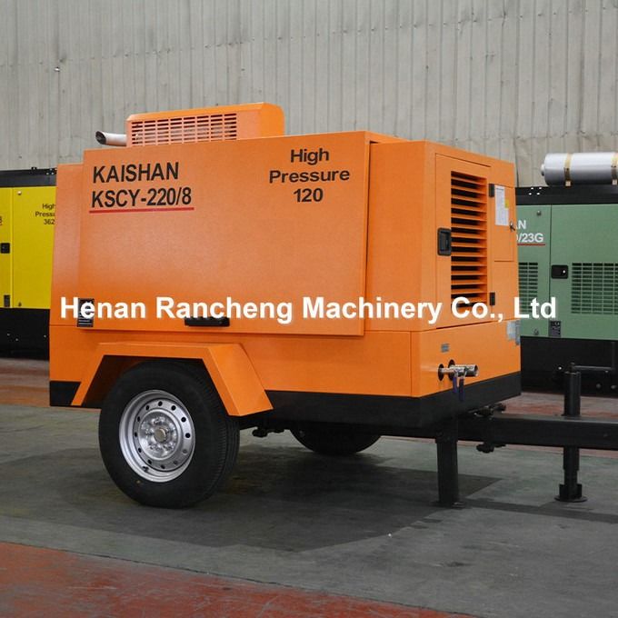 KSCY220/8 ضاغط الهواء 75HP محرك الديزل مضغوطات الهواء المحمولة
