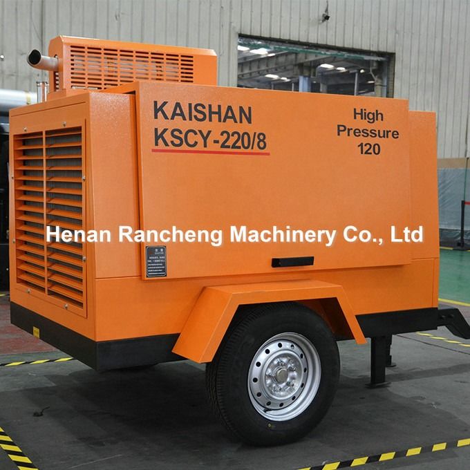 KSCY220/8 ضاغط الهواء 75HP محرك الديزل مضغوطات الهواء المحمولة