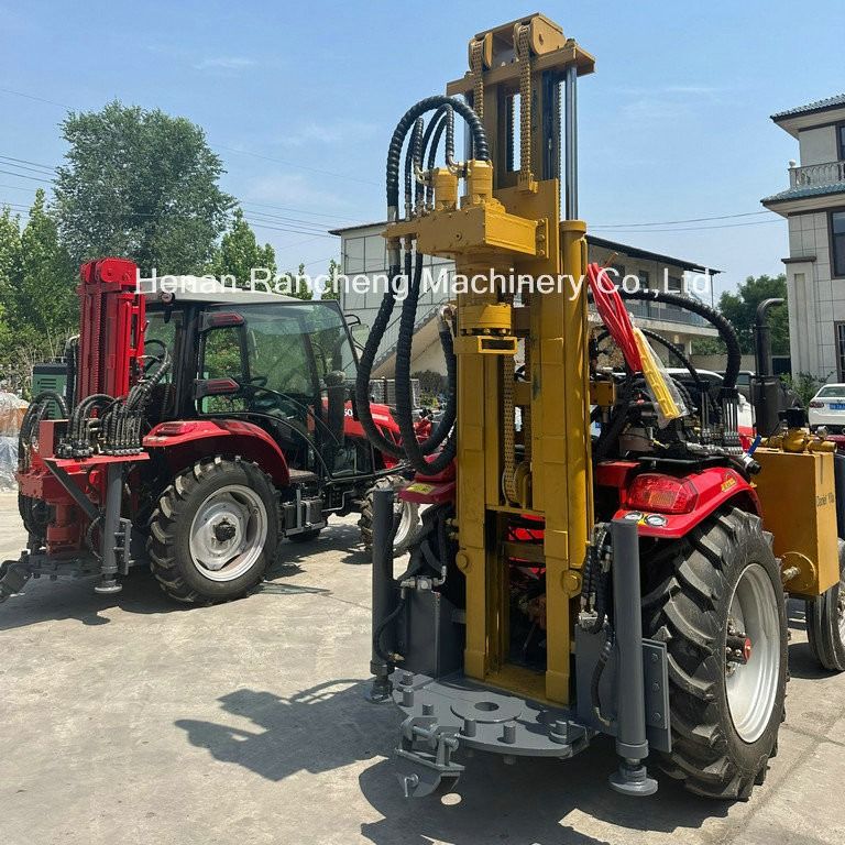 200/260m 254mm جرار مثبت على أربع عجلات قوة كبيرة حفر البئر المائي