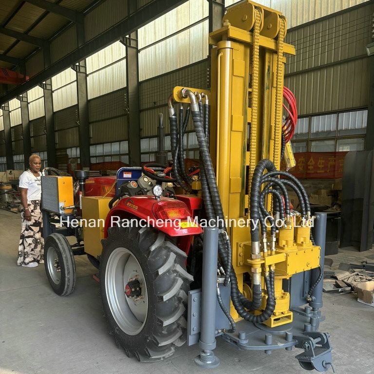200/260m 254mm جرار مثبت على أربع عجلات قوة كبيرة حفر البئر المائي