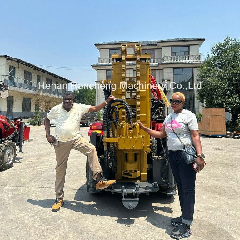 200/260m 254mm جرار مثبت على أربع عجلات قوة كبيرة حفر البئر المائي