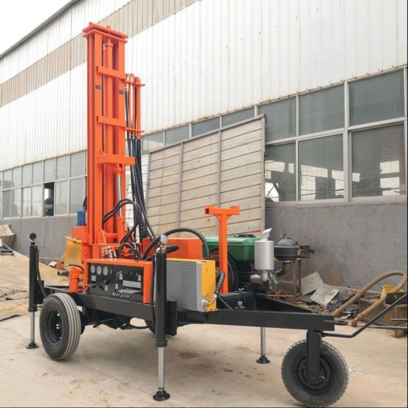 150 متر عجلة مثبتة الماء جيدا حفر حفر حفر لل 32HP محرك الديزل