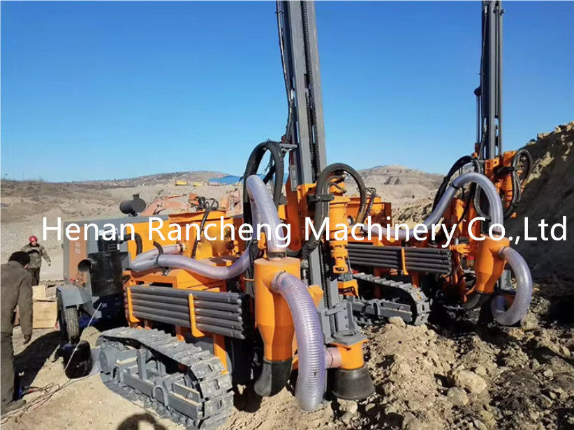 20m هيدروليكية متكاملة DTH حفر الجهاز RCZ412B-1 نموذج 58KW محرك يو تشاي مع جامع الغبار