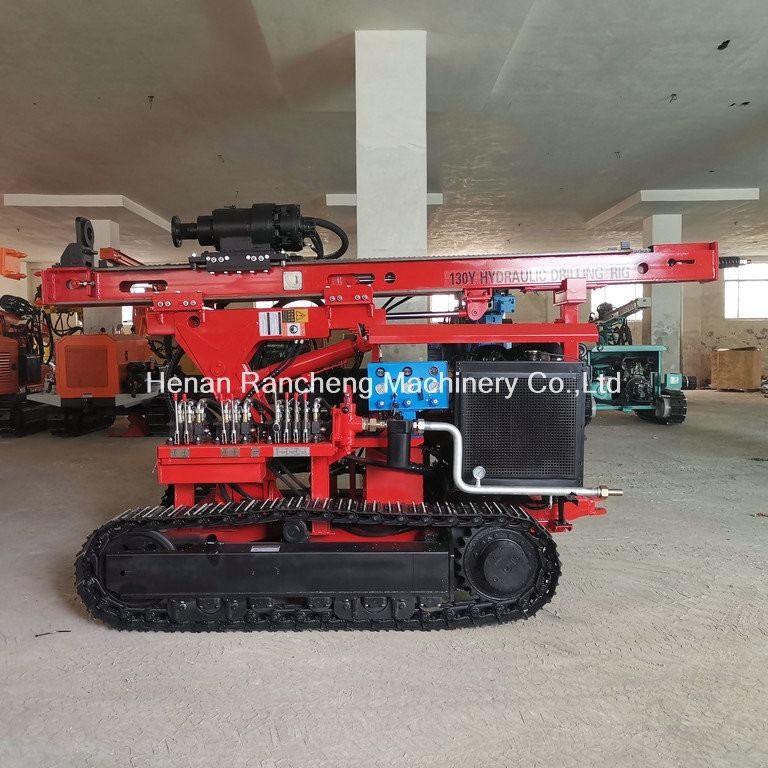 RC130Y سائق كومة الطاقة الشمسية هو آلة حفر حفر أسفل وقطر الحفر هو 400mm