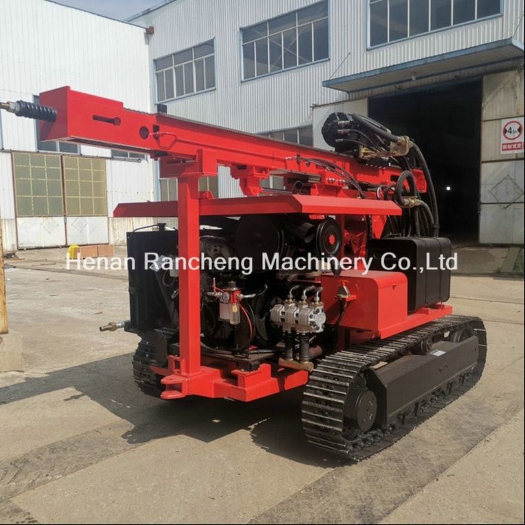 RC130Y سائق كومة الطاقة الشمسية هو آلة حفر حفر أسفل وقطر الحفر هو 400mm