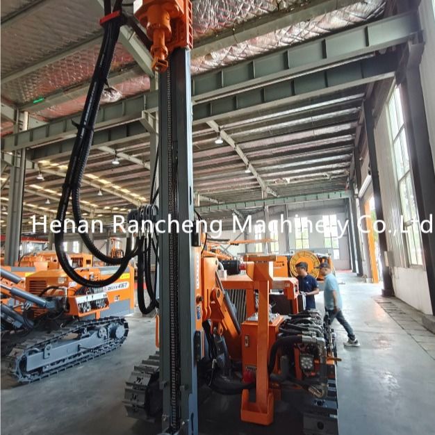 20m هيدروليكية متكاملة DTH حفر الجهاز RCZ412B-1 نموذج 58KW محرك يو تشاي مع جامع الغبار
