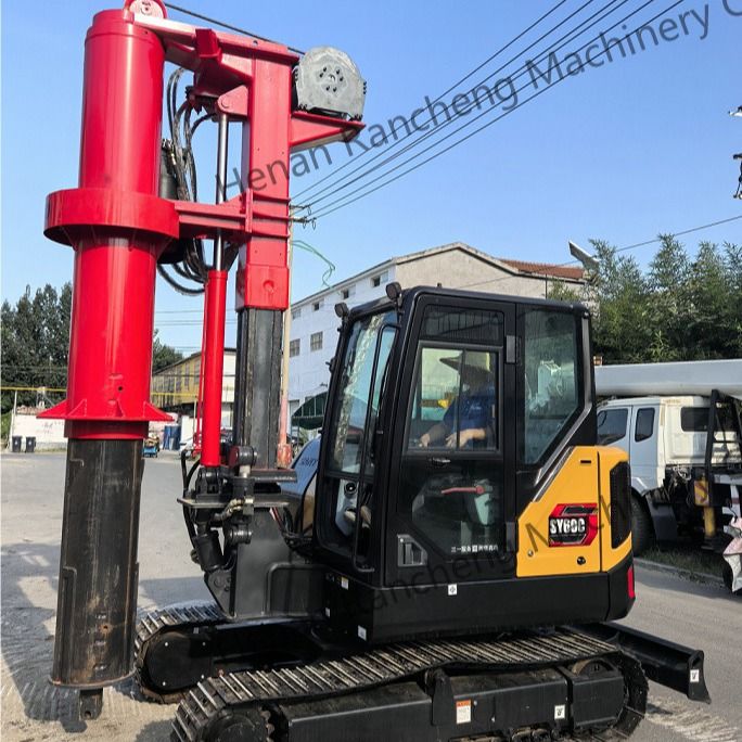 RCQ-10C الهيدروليكية القليلة كومة الحفر 10m عمق مع 10-45RPM R / Min سرعة الدوران