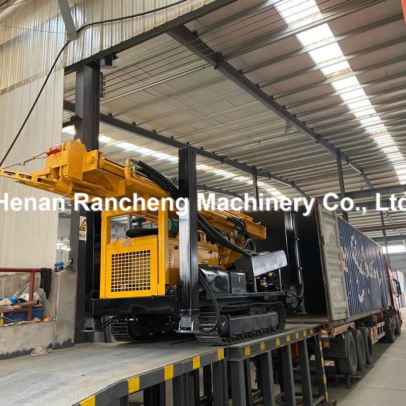 600 متر عميقة المياه البئر محرك الديزل حفر الجهاز RCF600C DTH التعدين الزحام الآلة المثبتة