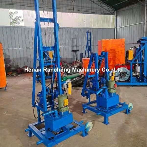 عمق الحفر 100m الكهربائية المحمولة المياه حفر البئر الجهاز الرئيسي مع محرك 22HP