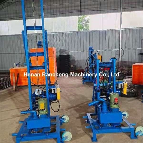 عمق الحفر 100m الكهربائية المحمولة المياه حفر البئر الجهاز الرئيسي مع محرك 22HP