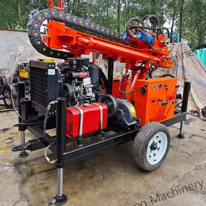 العجلات الهيدروليكية الكاملة نوع الديزل حفرة البئر المائية RCS200W آلة الحفر الصغيرة للبيع