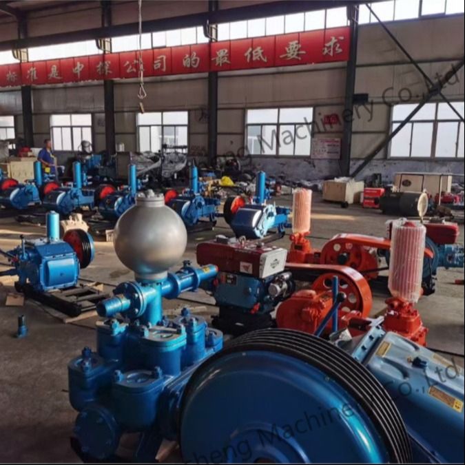 185 كيلوواط قوة 7MPa ضغط أقصى مضخة الطين الحفر ل 1000m مشروعات البئر المياه العميقة 7200kg