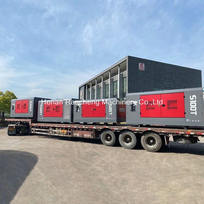 سعة الهواء 31m3 / دقيقة S100T ضاغط الهواء ضغط العمل 25بار مع محرك شيخاي 309KW