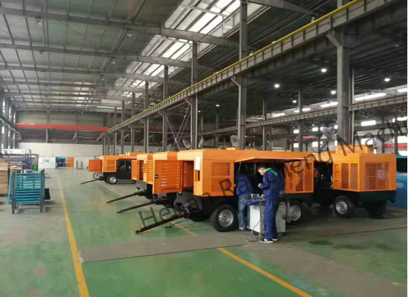 KSCY-400/14.5K 400cfm ديزل ضاغط الهواء المنسوج المحمول مع محرك كامينز
