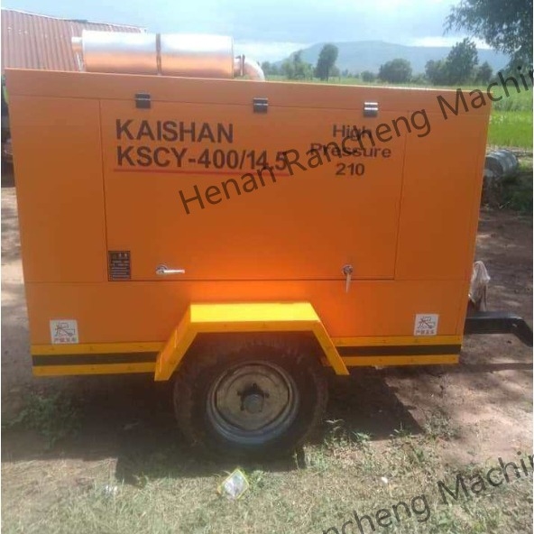 KSCY-400/14.5K 400cfm ديزل ضاغط الهواء المنسوج المحمول مع محرك كامينز