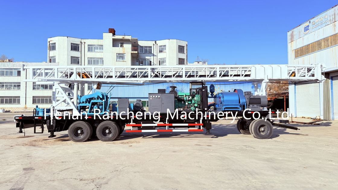 جهاز حفر الآبار المائية مع 132 كيلوواط كامينز محرك الديزل للحفر المائي 600 متر