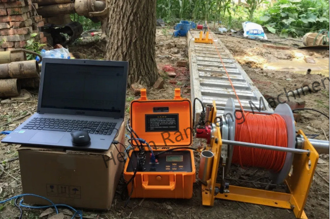 300 متر معدات جيوفيزيائية أداة تسجيل آبار المياه نظام قياس المقاومة الظاهرية