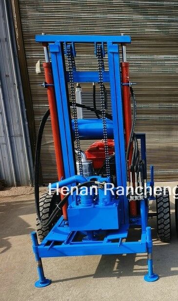 عمق الحفر 150m آلة حفر الآبار المائية المحمولة مع قطر فتحة 450mm
