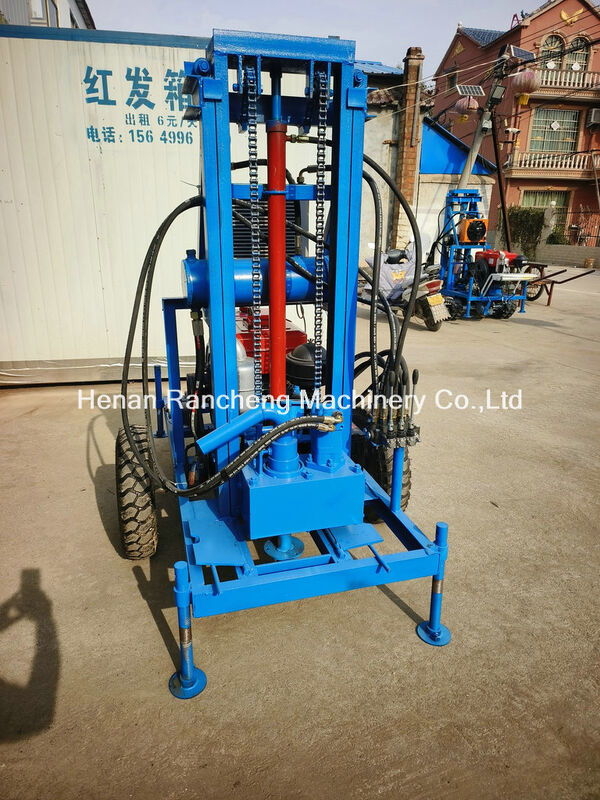 عمق الحفر 150m آلة حفر الآبار المائية المحمولة مع قطر فتحة 450mm