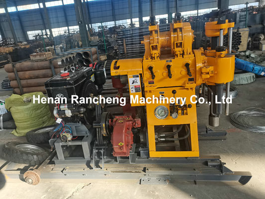 130m / 200m عمق هيدروليكية حفر حفر صغير مع محرك الديزل 22HP