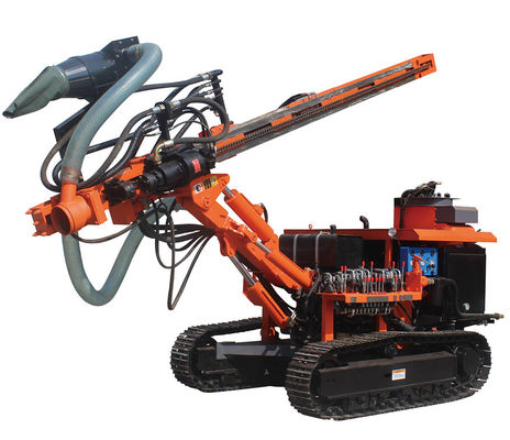 آلة الحفر الهيدروليكية الزحفية DTH 61HP محرك الديزل عمق الحفر 40m