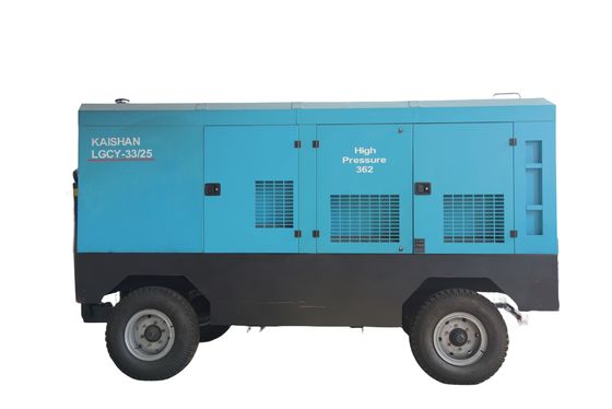 2.5Mpa ضغط العمل 550HP ضاغط الهواء الحفر 33m3 / min السعة