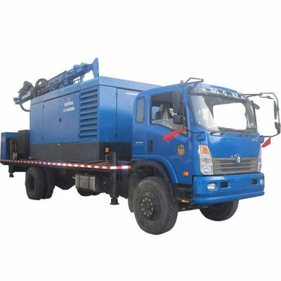 300 متر عمق حفر البئر المياه 266HP حمولة مركبة محرك 115 - 350mm Dia