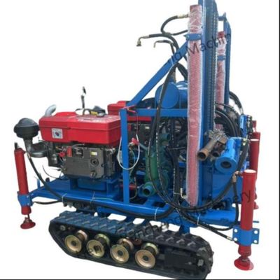 الزحف الهيدروليكي مثبت 160m حفرة حفر الآبار حفر الآبار المائية حفر أجهزة مع محرك 35HP