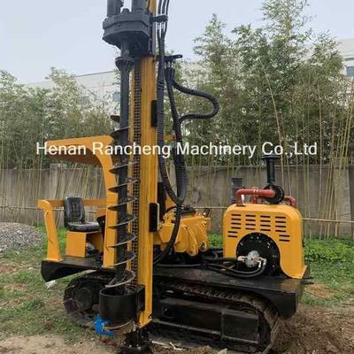 سائق كومة شمسية مع آلة 6m Frame Post Crawler Ramming