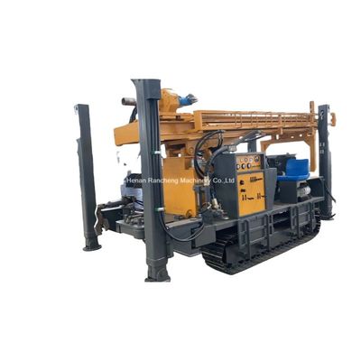 EU Standard Drilling Depth 400 Meters High Hydraulic Crawler Water Well Drilling Rig المعدات المستخدمة في حفر الآبار