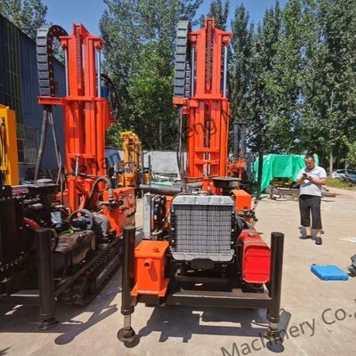200 متر ثالث عربة حفر الطين معلّقة بشاحنة حفر الآبار المائية مع 45 كيلوواط من الديزل